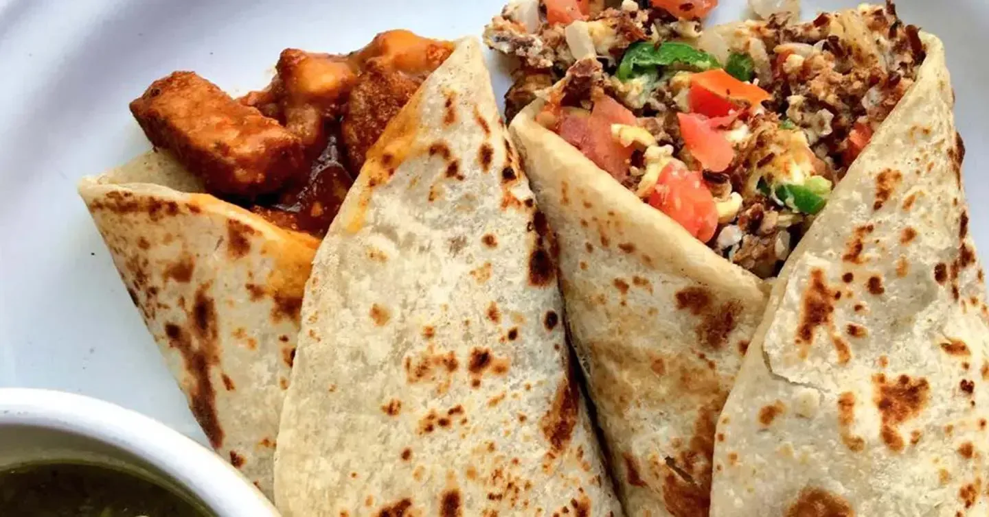 Burrito de Ciudad Juarez con carne y crema