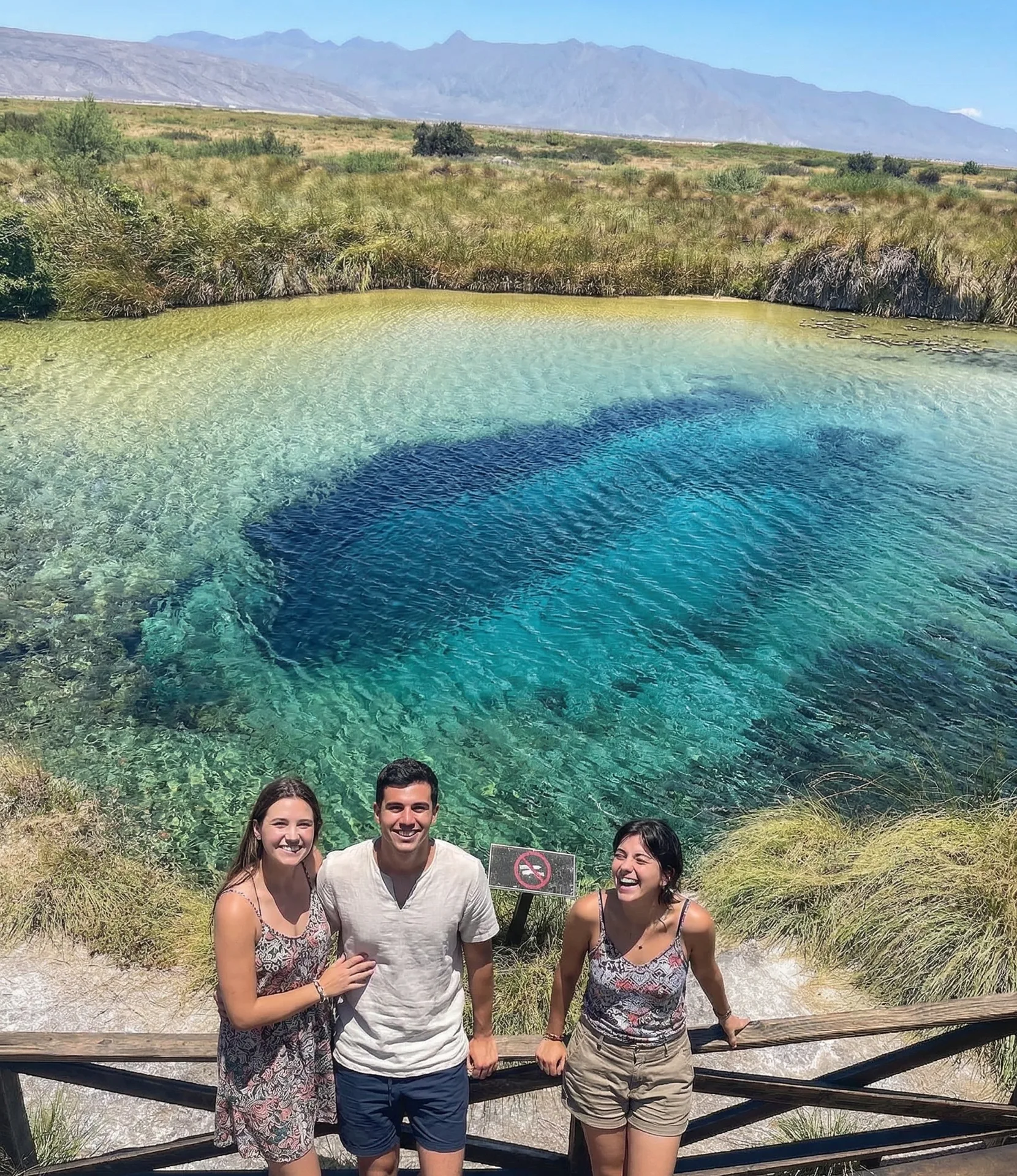 Asomarse a la Poza Azul y sus estromatolitos
