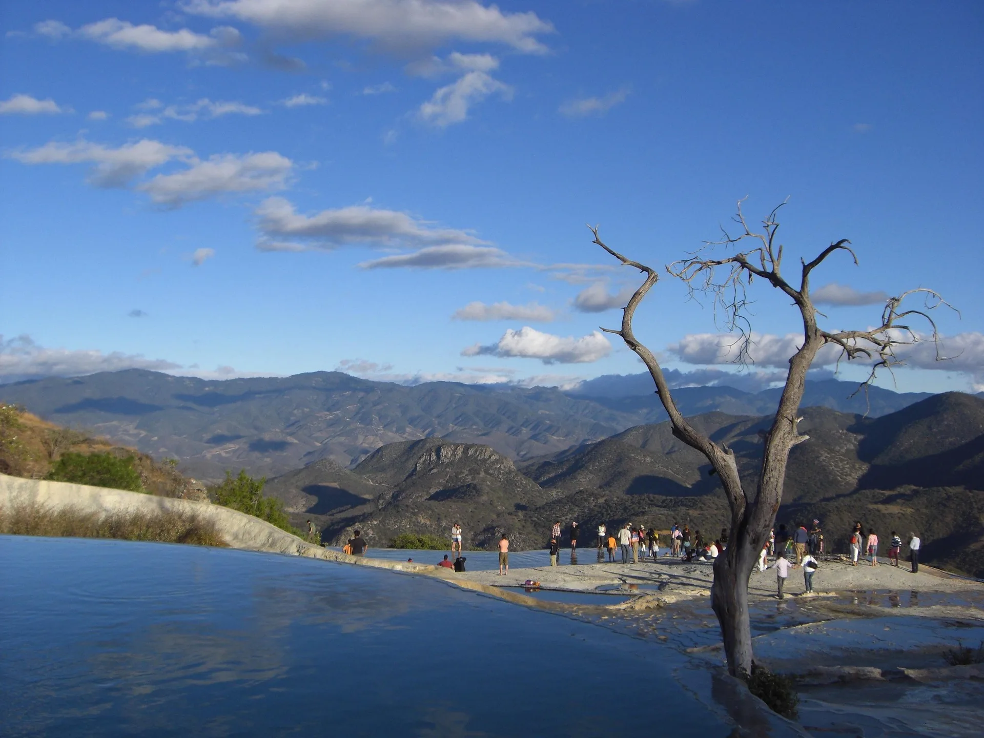 Bañarse en Hierve el Agua