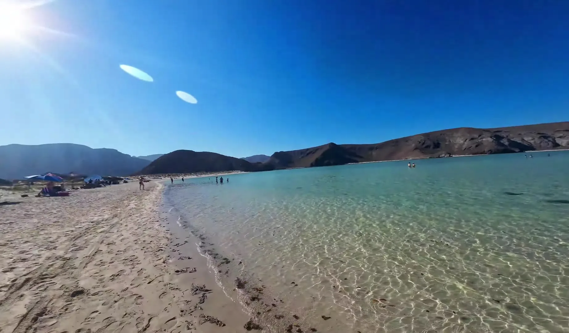 Bañarse en Playa Balandra