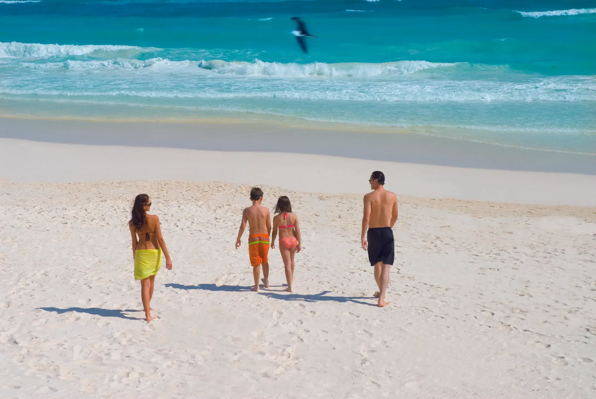 Vista aérea de Playa del Carmen y su costa turquesa