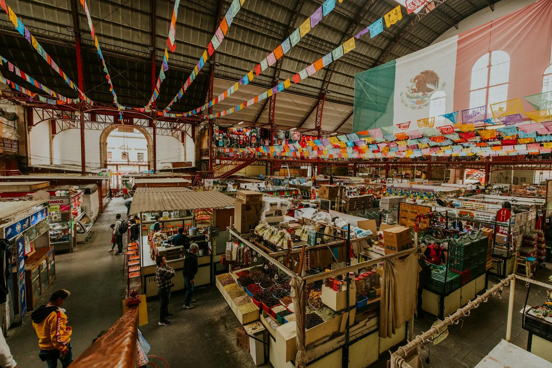 Gorditas de migajas en el Mercado de la Cruz