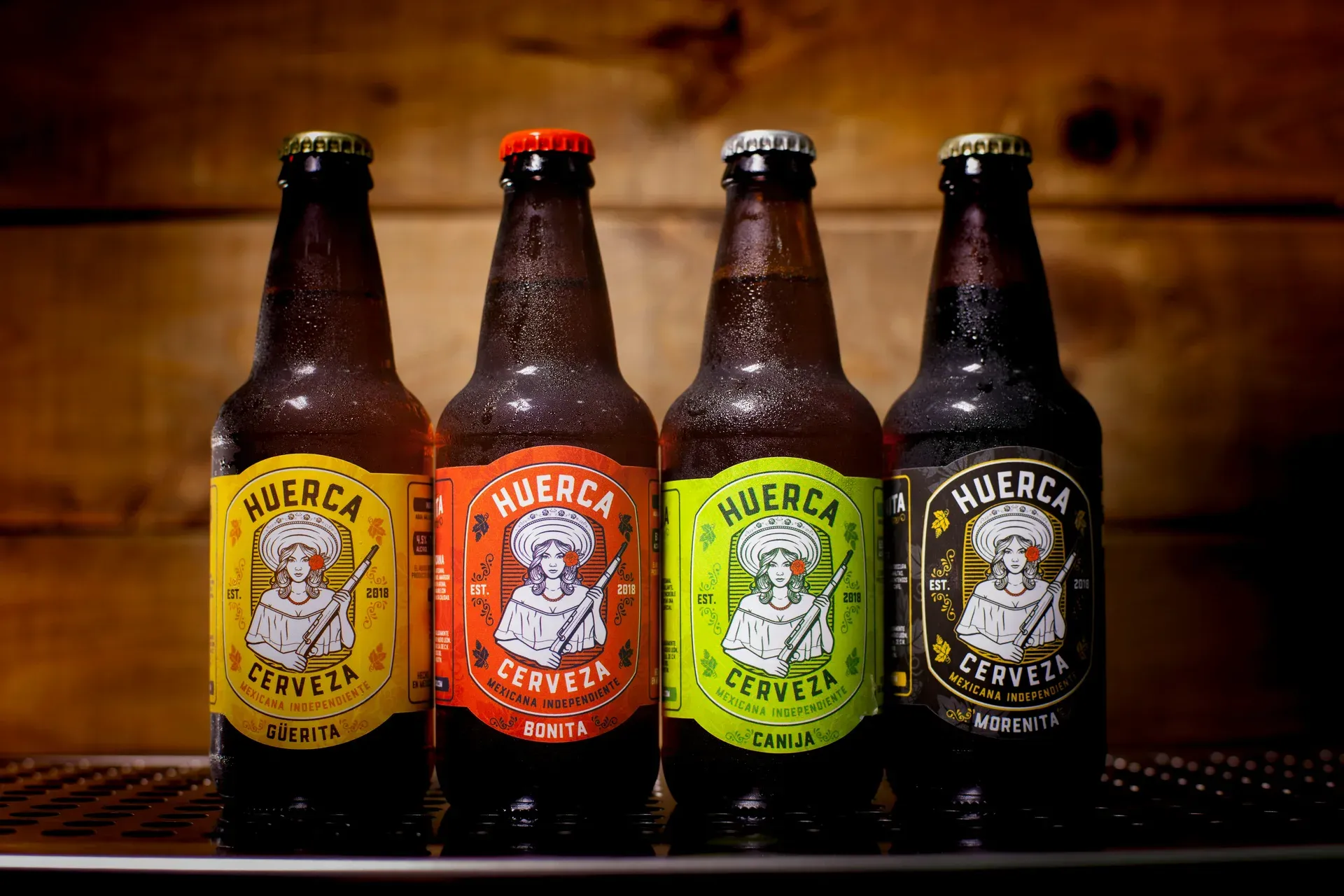 Botellas de cerveza artesanal de Tijuana