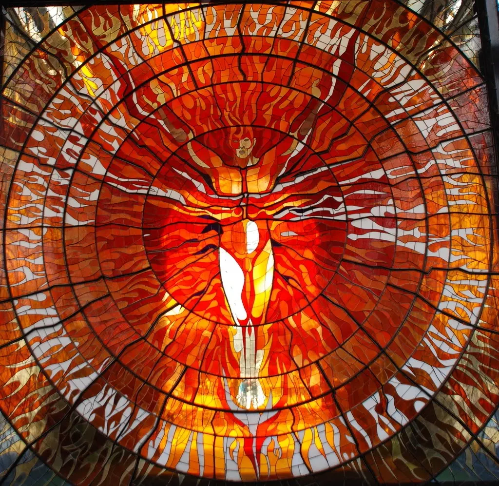 El Hombre Sol - Cosmovitral de Cristal