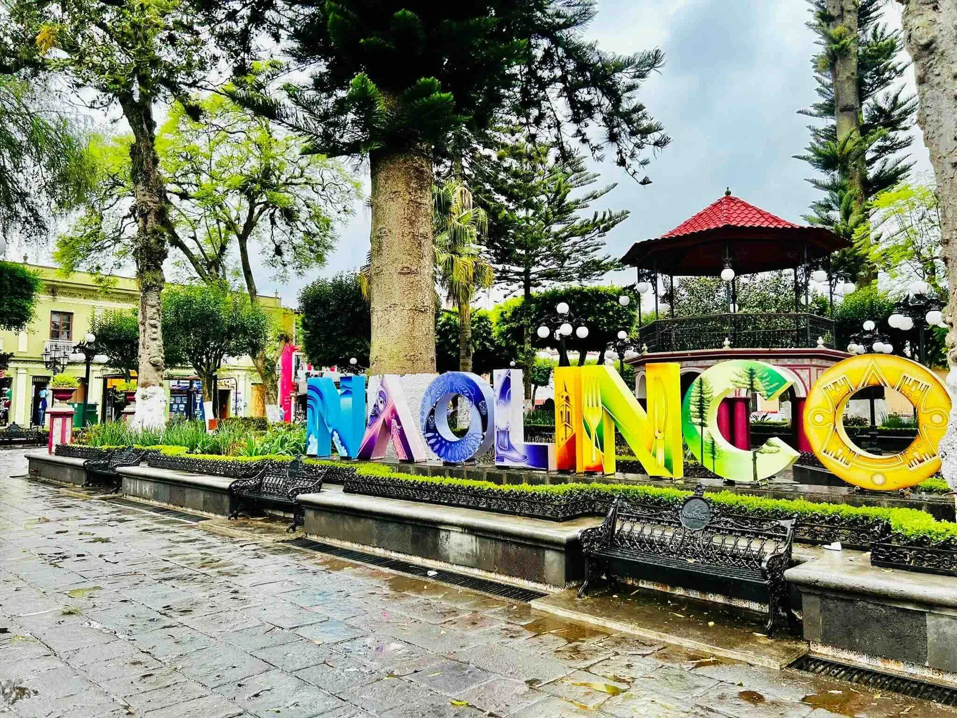 Cartel turístico Naolinco